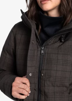 LOLE Performance Plaid Winter Jacket - Java -Urban Fit Shop LUW0892 C221 6 1900x scaled