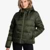 LOLE Puffy Shimmer Tech Winter Down Jacket - Kombu