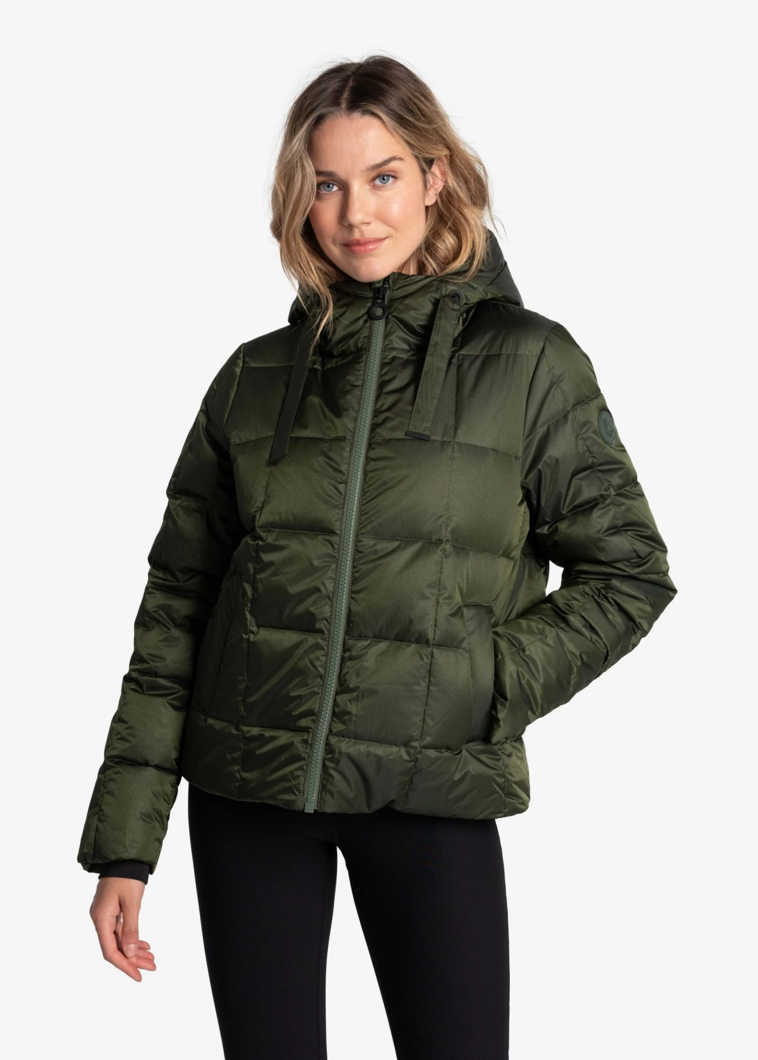 LOLE Puffy Shimmer Tech Winter Down Jacket - Kombu 1 LOLE Puffy Shimmer Tech Winter Down Jacket - Kombu