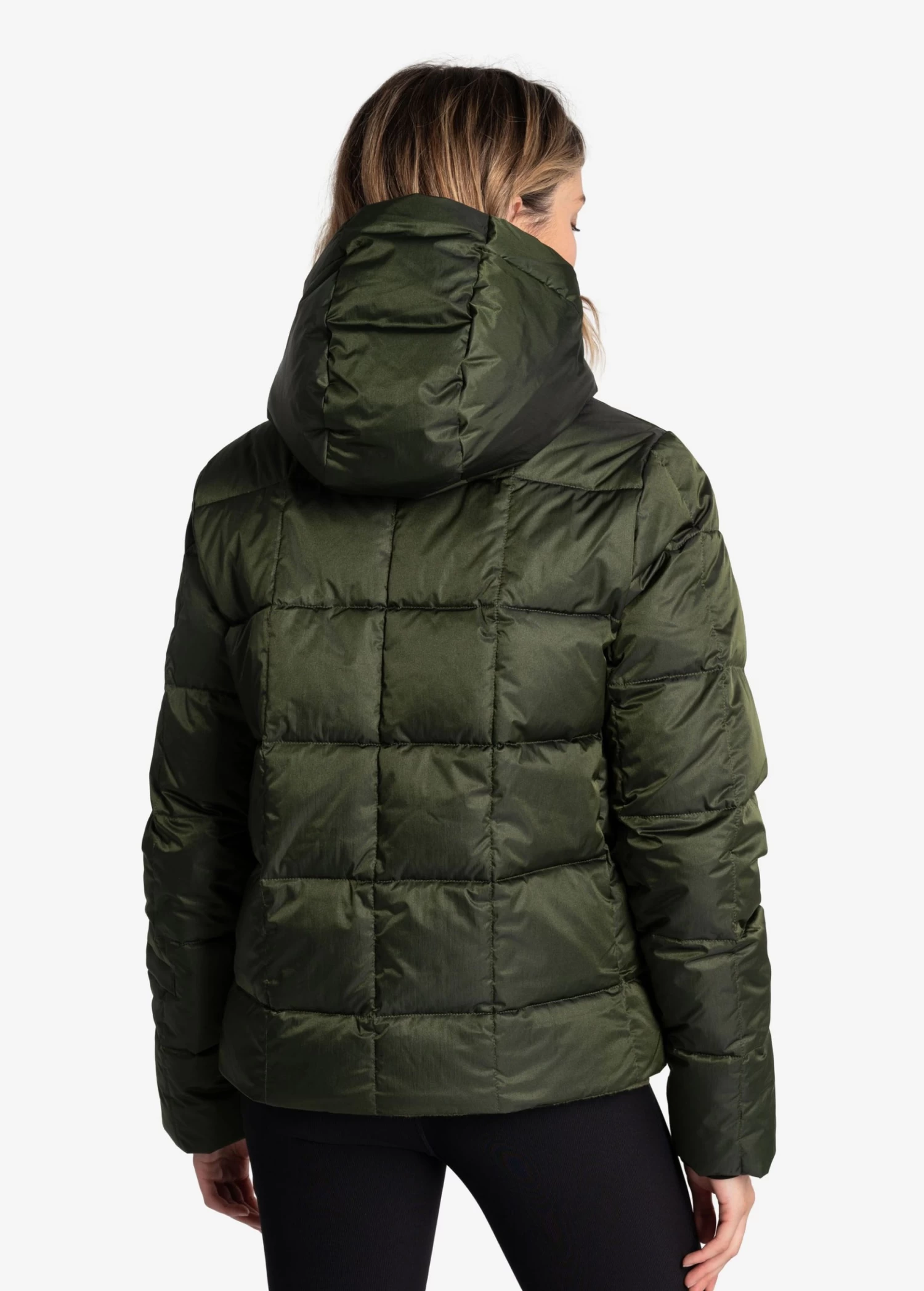 LOLE Puffy Shimmer Tech Winter Down Jacket - Kombu 4 LOLE Puffy Shimmer Tech Winter Down Jacket - Kombu - Image 4