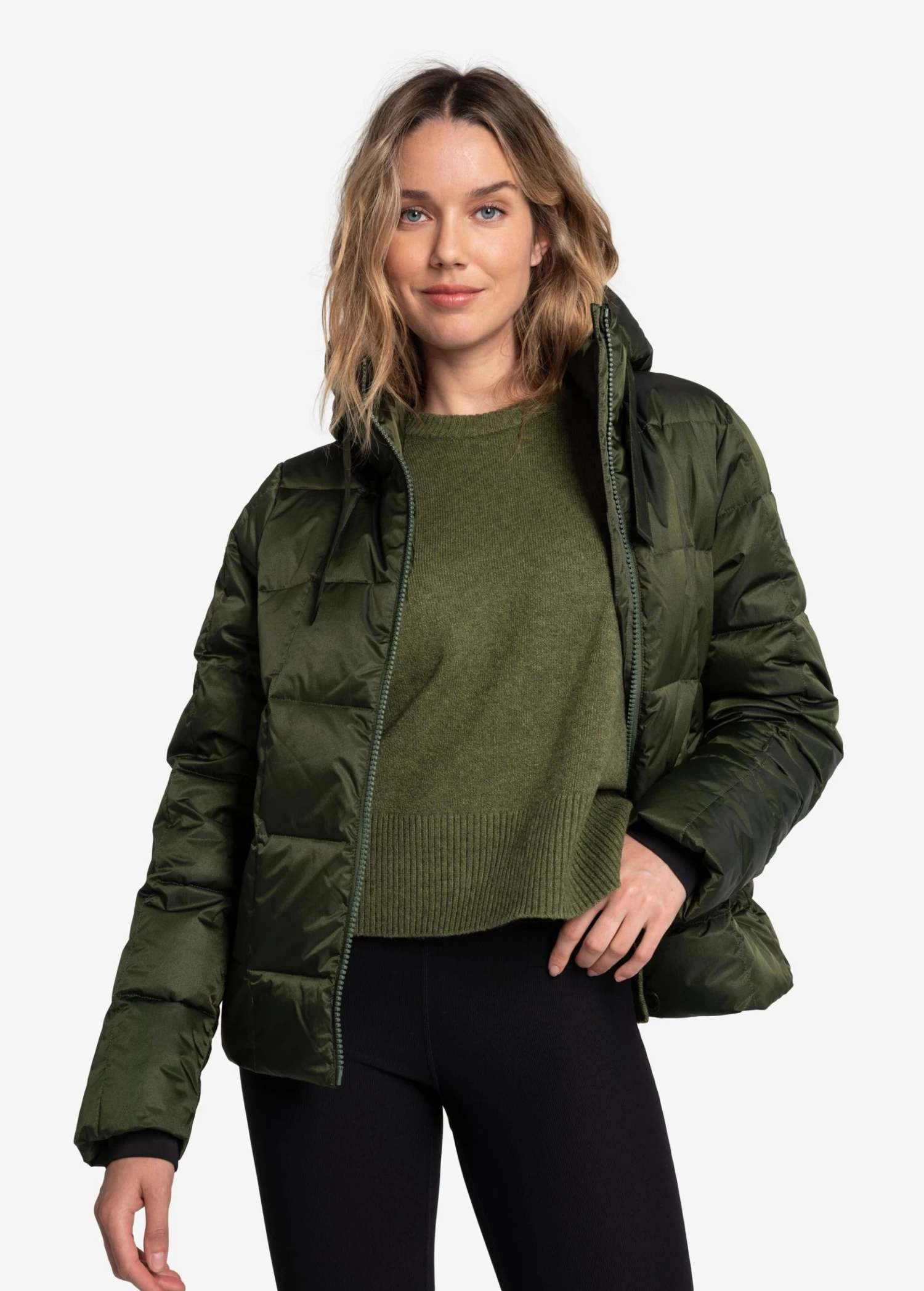 LOLE Puffy Shimmer Tech Winter Down Jacket - Kombu 7 LOLE Puffy Shimmer Tech Winter Down Jacket - Kombu - Image 7