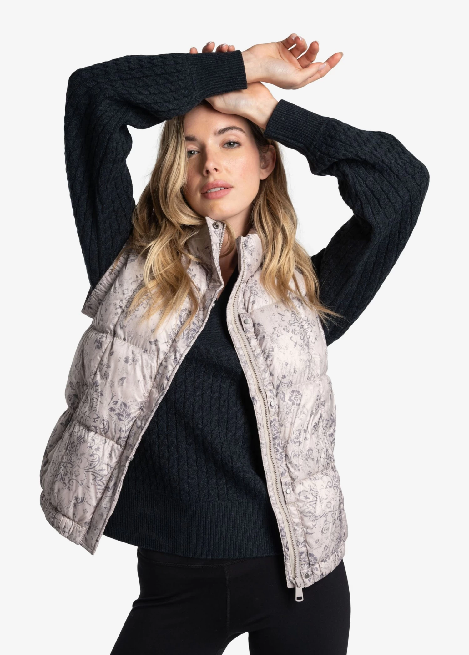 LOLE Rose Edition Synth Down Vest - Bandana Abalone 2 LOLE Rose Edition Synth Down Vest - Bandana Abalone - Image 2