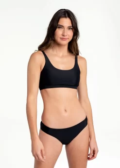 LOLE Wave Bralette Bikini Top - Black